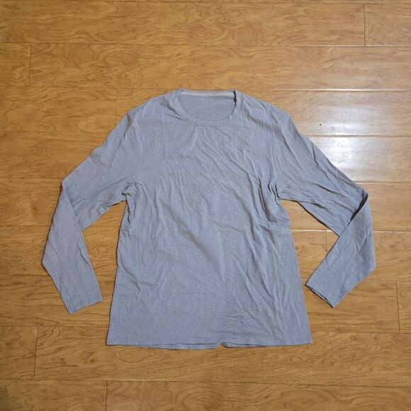 Lululemon Men's Gray Long Sleeve Shirt - Picture 1 of 6